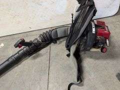 Craftsman 2-cycle 25cc backpack blower - works - shoulder strap ripped
