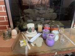 Glass insulators, candles & misc.