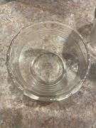 Contents of shelf including ramekins, vases & small Pyrex dishes