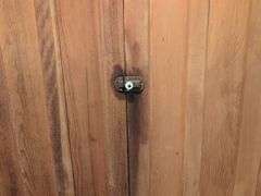 Wooden corner cabinet - contents not included