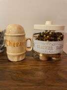 Miscellaneous decorative pieces - clocks, pottery, and more