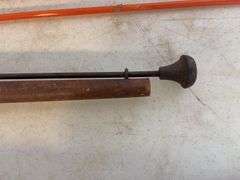 Yard markers, decorative shovel, branch trimmer, and antique piece