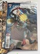 (7) Marvel The Might Captain Marvel and (5) The Might Thor Comics