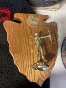 Blankets, seat cushions, Easton trash bin, and basket