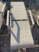 (2) lounge chairs with side table