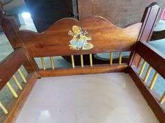 (2) wooden baby cradles