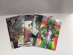 (5) Marvel Variant Edition The Sensational She-Hulk Comics (#’s 1, 2, 3, 8, and 9)