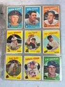 1959 Topps BB 34 Card Lot EX- to EXMT
