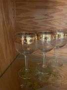 (2) shelves of glassware - stem, drinking cups, and more