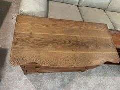 Wooden chest of drawers and other shelf