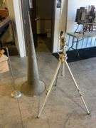 Phonograph horn, tripod, and stand