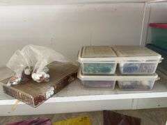 Large lot of stained glass pieces/ parts