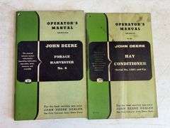 (5) Vintage John Deere operator's manuals