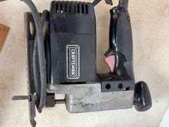 Craftsman jig saw, Black and Decker router, router bits, and trim router