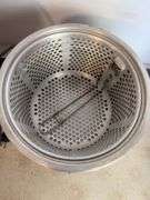 Basket with apple slicer, toaster, and deep fryer