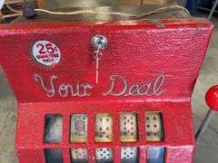 Vintage "Your Deal" poker slot machine - unknown if works