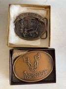 (8) belt buckles - Haliburton, Ariel, Krause, and more