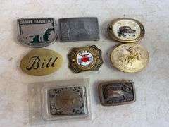 (8) miscellaneous belt buckles - see photos