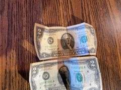 (2) Two Dollar Bills