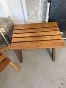 Drying rack & shoe rack, Cosco step stool & (2) wooden bench