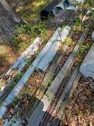 Split rail fence pieces, posts ,pipe & short culvert