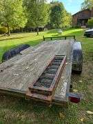 16ft tandem axle bumper hitch trailer