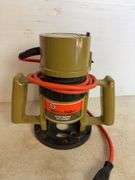 Craftsman jig saw, Black and Decker router, router bits, and trim router