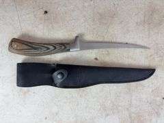 (2) machettes, Cabela's knife, and stainless mesh