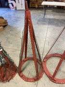 (3) wooden decorative outdoor Christmas trees