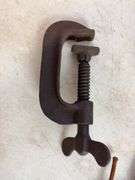 Large lot of metal c-clamps