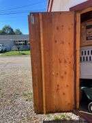 10x12 white and red storage barn - contents not included