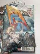 (7) Marvel The Might Captain Marvel and (5) The Might Thor Comics