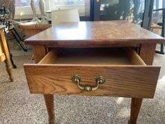 (2) wooden end tables