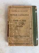 John Deere Tractor Company repair catalogs and Moline Tractor Works of Deere & Co repair catalog No.