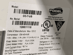 Black Countertop Display Refrigerator with Swing Door - 7 Cu. Ft. Works