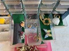 Large assortment of costume jewelry