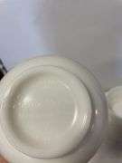 (2) General Mills mixing bowls and potting vase