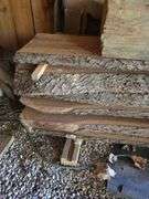 Stack of 7ft long live edge lumber