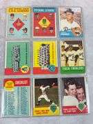 1963 Topps BB 9 Card Special Nice Lot - LLers, Teams and WS Cards EXMT