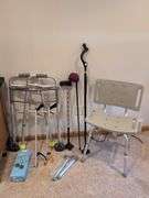Medical supplies - walker, canes, shower chair, and more