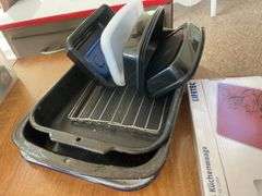 Cuisinart food processor, food scale, grater, trays & food storage container