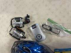 Bicycle helmets, seat, and bicycle parts