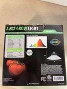 Rubbermaid step stool and LED grow light
