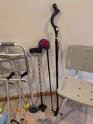 Medical supplies - walker, canes, shower chair, and more