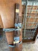 Baby crib, room divider missing inside & wooden shelf