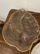 Assortment of glass serving dishes