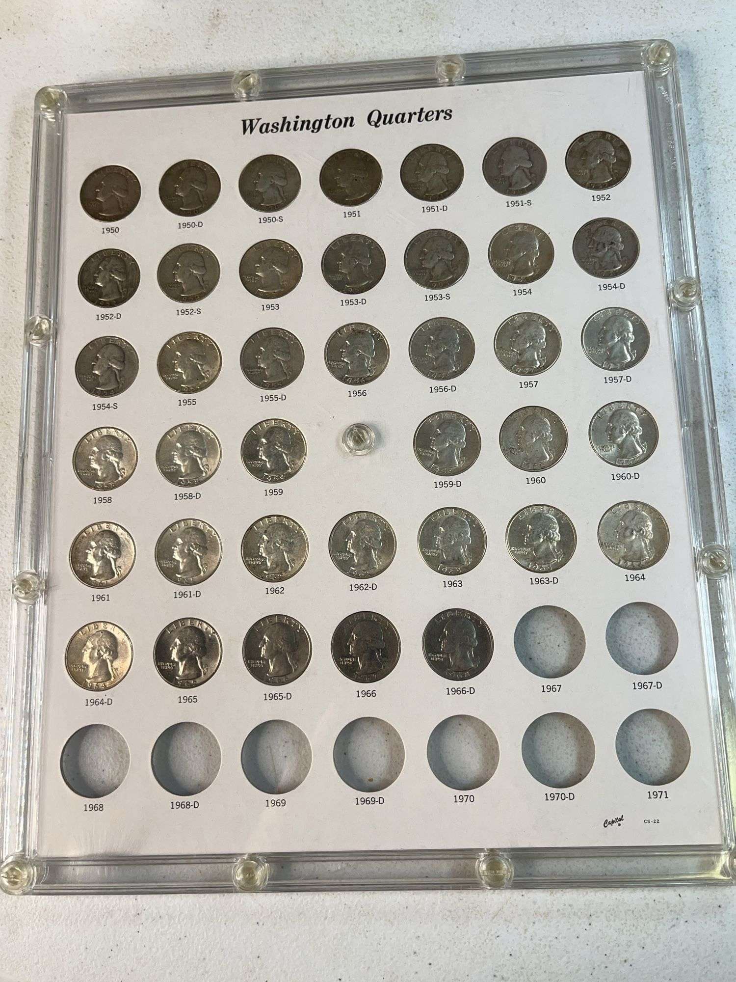 Washington Quarters Set, 1950-1966