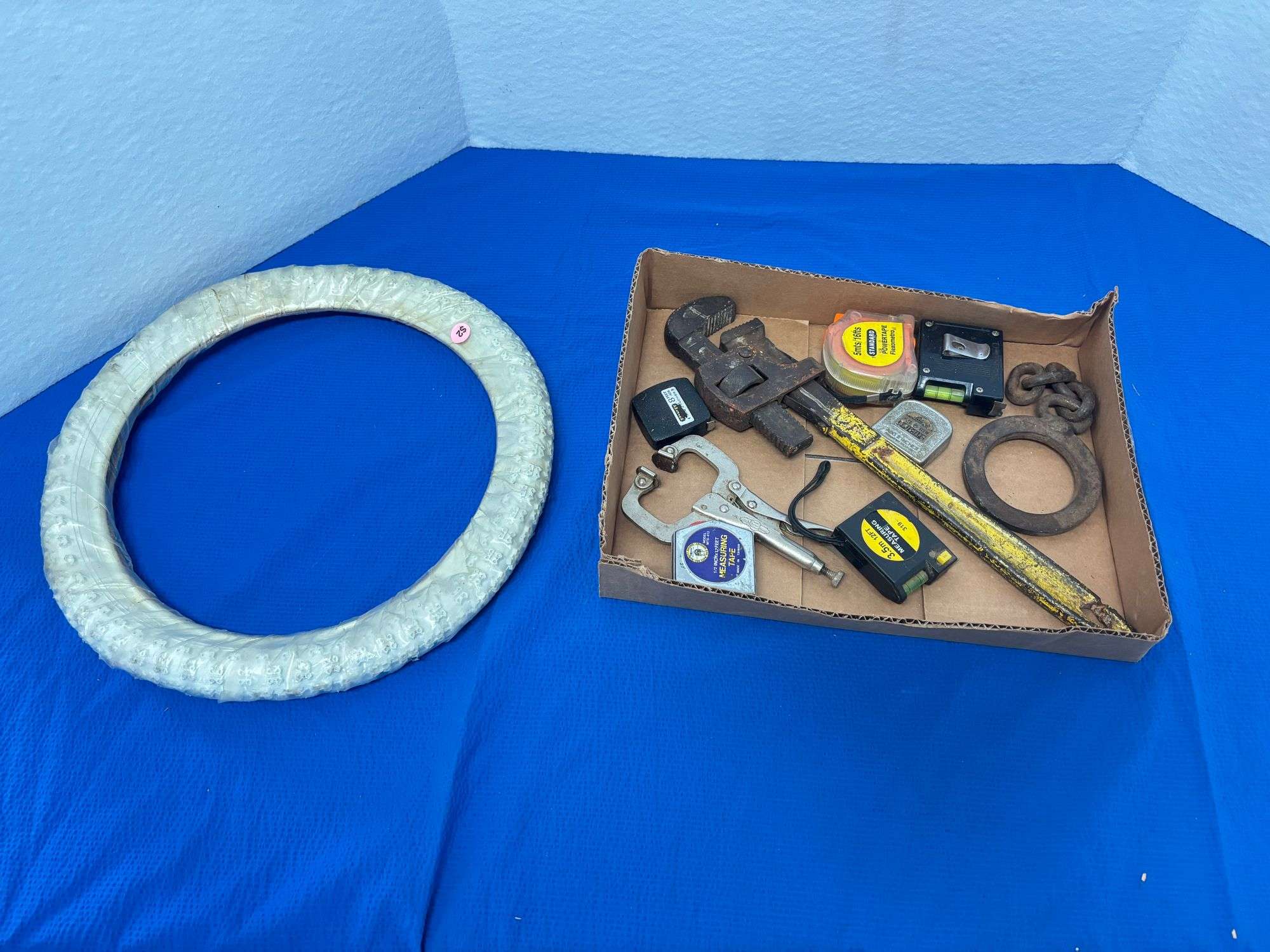 Pipe Wrenches, Tape Measures