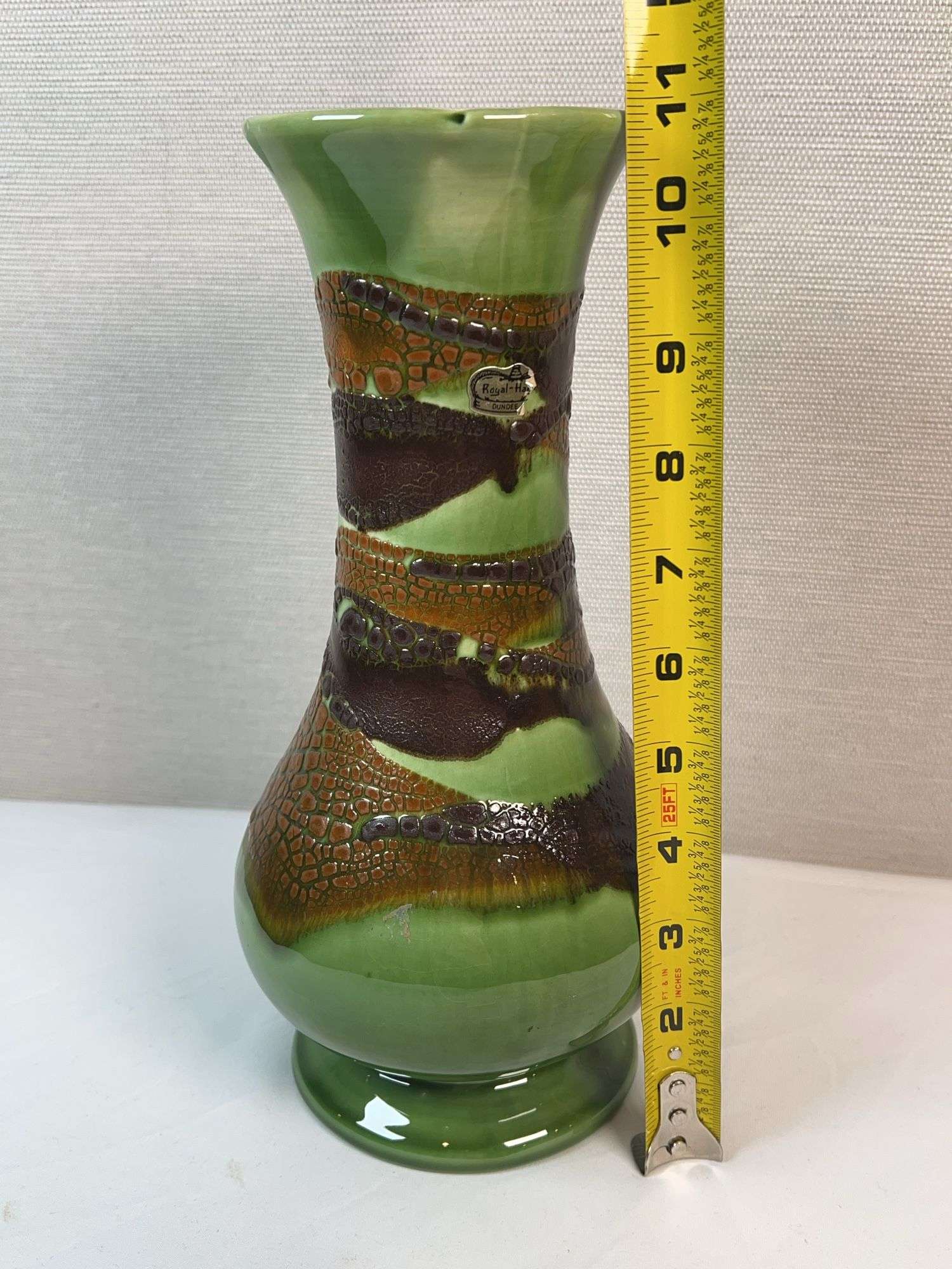 Royal Haeger Green Painted Vase