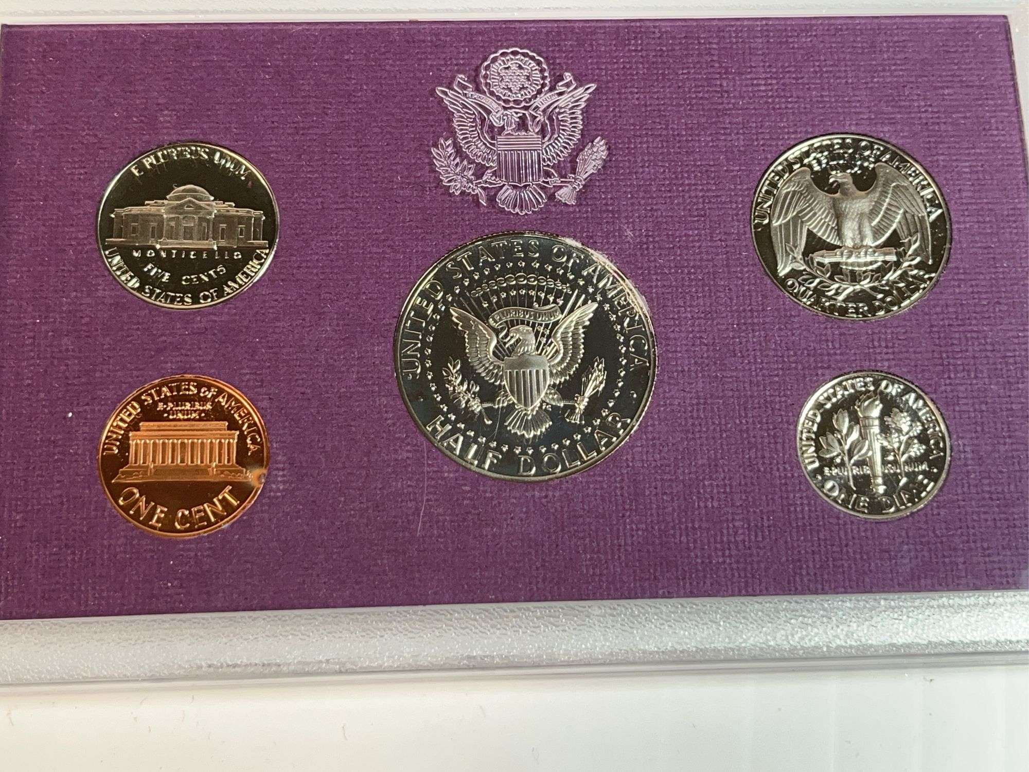 1987, 1988, 1989, 1990 US Proof Sets